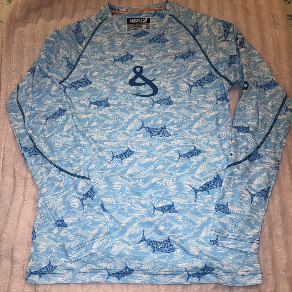MENS CAMO BILLFISH  WICKED DRY & COOL
FISHING SHIRT Small by HOOK & TACKLE